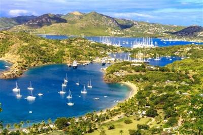 isla antigua en el caribe