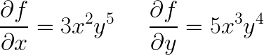 ejemplo derivadas parciales