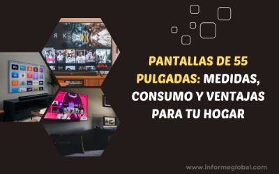 Guía completa sobre las medidas de una pantalla de 55 pulgadas